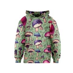 Presto Mushroom For Prestidigitation And Legerdemain Kids  Pullover Hoodie by GardenOfOphir