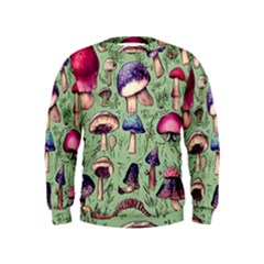 Presto Mushroom For Prestidigitation And Legerdemain Kids  Sweatshirt by GardenOfOphir