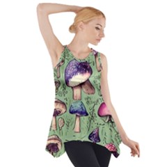 Presto Mushroom For Prestidigitation And Legerdemain Side Drop Tank Tunic by GardenOfOphir