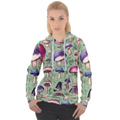 Presto Mushroom For Prestidigitation And Legerdemain Women s Overhead Hoodie by GardenOfOphir