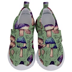 Presto Mushroom For Prestidigitation And Legerdemain Kids  Velcro No Lace Shoes by GardenOfOphir