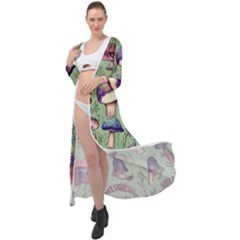 Presto Mushroom For Prestidigitation And Legerdemain Maxi Chiffon Beach Wrap