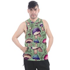 Presto Mushroom For Prestidigitation And Legerdemain Men s Sleeveless Hoodie by GardenOfOphir