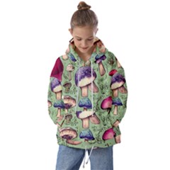 Presto Mushroom For Prestidigitation And Legerdemain Kids  Oversized Hoodie by GardenOfOphir