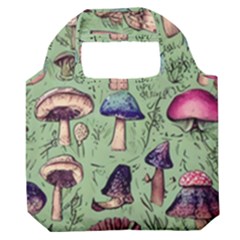 Presto Mushroom For Prestidigitation And Legerdemain Premium Foldable Grocery Recycle Bag by GardenOfOphir