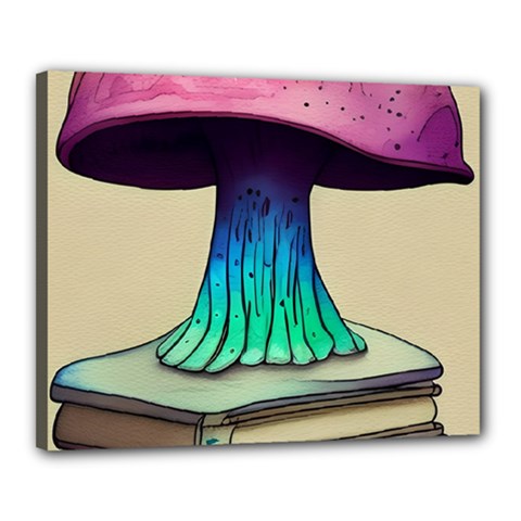 Forest Fairycore Mushroom Canvas 20  X 16  (stretched) by GardenOfOphir