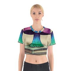 Forest Fairycore Mushroom Cotton Crop Top by GardenOfOphir