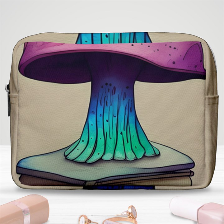 Forest Fairycore Mushroom Make Up Pouch (Large)