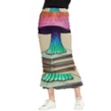 Forest Fairycore Mushroom Maxi Fishtail Chiffon Skirt View1