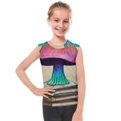 Forest Fairycore Mushroom Kids  Mesh Tank Top by GardenOfOphir