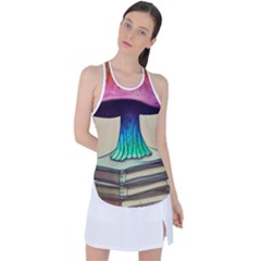 Forest Fairycore Mushroom Racer Back Mesh Tank Top by GardenOfOphir