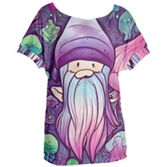 Foraging Mushroom Women s Oversized Tee by GardenOfOphir