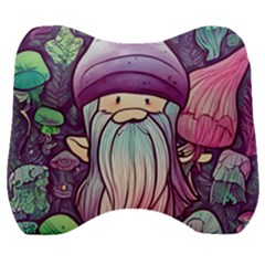 Foraging Mushroom Velour Head Support Cushion by GardenOfOphir