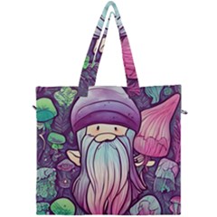 Foraging Mushroom Canvas Travel Bag by GardenOfOphir