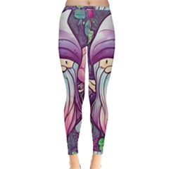 Foraging Mushroom Inside Out Leggings by GardenOfOphir