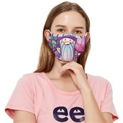 Foraging Mushroom Fitted Cloth Face Mask (adult)