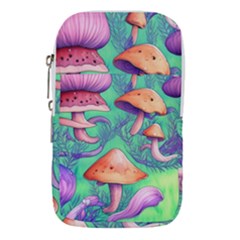 Natural Mushroom Illustration Design Waist Pouch (small) by GardenOfOphir