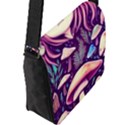 Fairy Mushroom Illustration Design Flap Closure Messenger Bag (L) View2