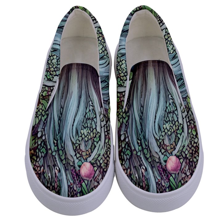 Craft Mushroom Kids  Canvas Slip Ons