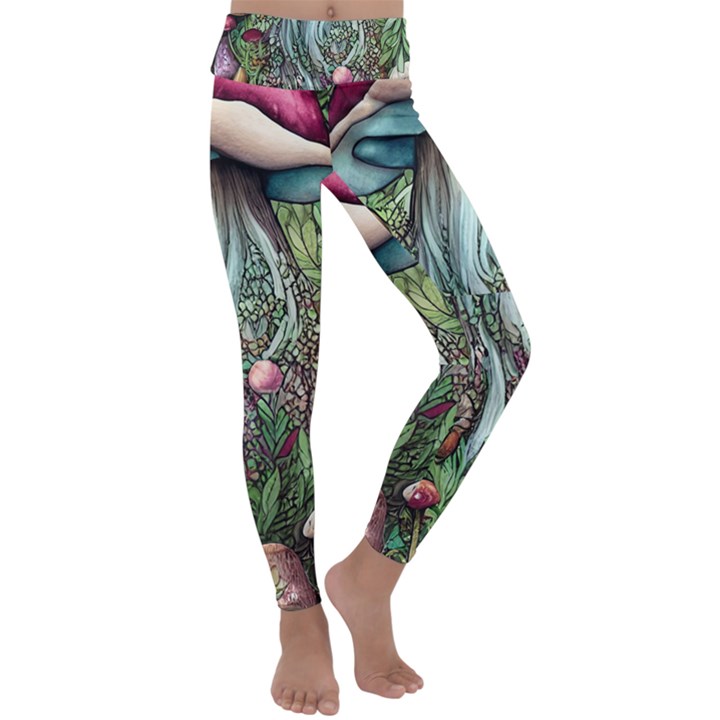 Craft Mushroom Kids  Lightweight Velour Classic Yoga Leggings