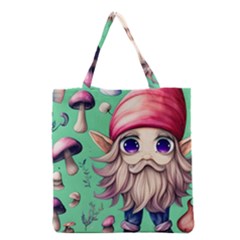 Orest Fairycore Vintagemushroom Grocery Tote Bag by GardenOfOphir