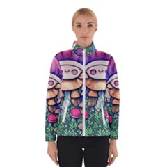 Foraging Natural Fairy Mushroom Craft Women s Bomber Jacket by GardenOfOphir