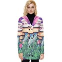 Foraging Natural Fairy Mushroom Craft Button Up Hooded Coat  View1