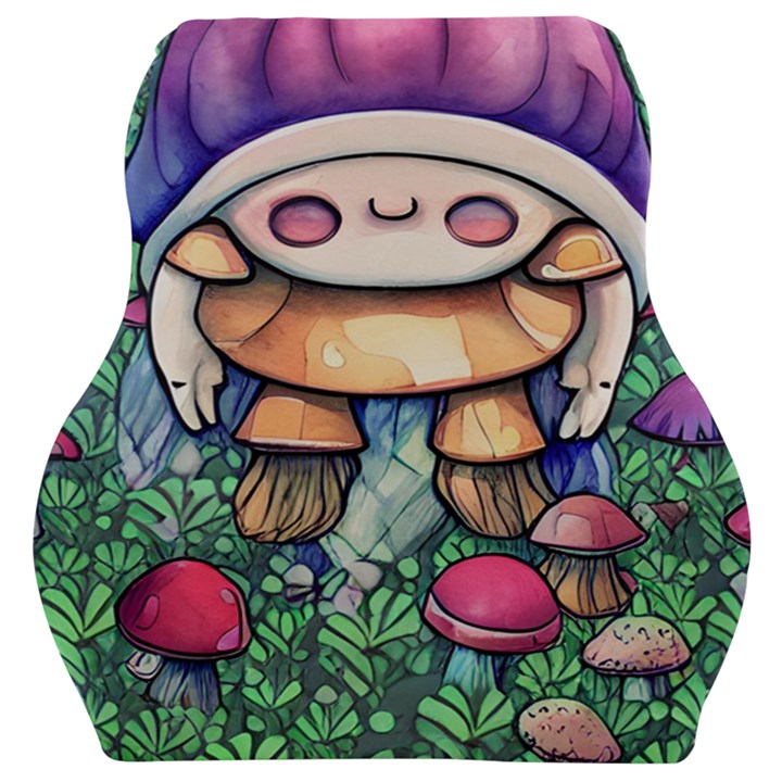 Foraging Natural Fairy Mushroom Craft Car Seat Velour Cushion 