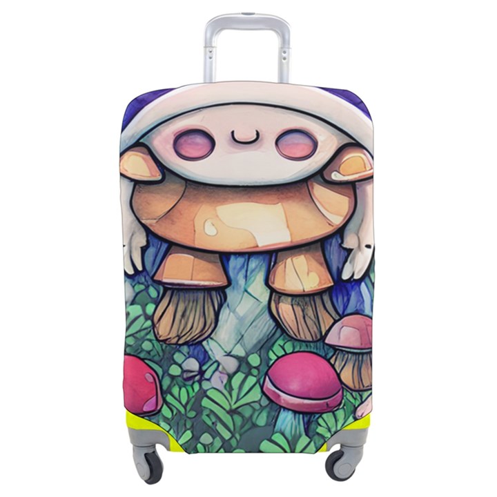 Foraging Natural Fairy Mushroom Craft Luggage Cover (Medium)