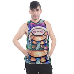 Foraging Natural Fairy Mushroom Craft Men s Sleeveless Hoodie by GardenOfOphir