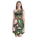 Flowery Garden Nature Woodsy Mushroom Sleeveless Chiffon Dress   View1