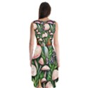 Flowery Garden Nature Woodsy Mushroom Sleeveless Chiffon Dress   View2