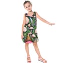 Flowery Garden Nature Woodsy Mushroom Kids  Sleeveless Dress View1