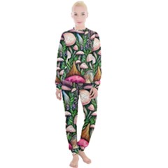 Flowery Garden Nature Woodsy Mushroom Women s Lounge Set by GardenOfOphir