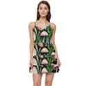 Flowery Garden Nature Woodsy Mushroom Short Frill Dress View1