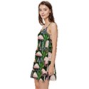 Flowery Garden Nature Woodsy Mushroom Short Frill Dress View2