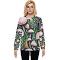 Flowery Garden Nature Woodsy Mushroom Hidden Pocket Sweatshirt View1