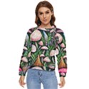 Flowery Garden Nature Woodsy Mushroom Women s Long Sleeve Raglan Tee View1