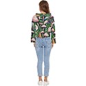 Flowery Garden Nature Woodsy Mushroom Women s Lightweight Cropped Hoodie View4