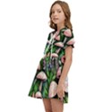 Flowery Garden Nature Woodsy Mushroom Kids  Sweet Collar Dress View3