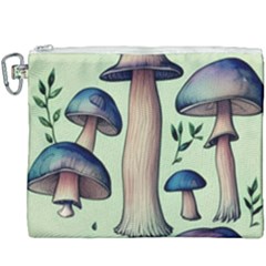 Mushroom Foresty Forestcore Canvas Cosmetic Bag (xxxl) by GardenOfOphir