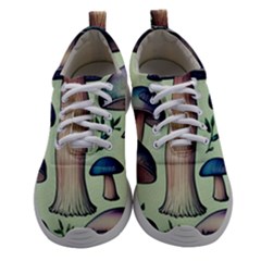 Mushroom Foresty Forestcore Women Athletic Shoes by GardenOfOphir