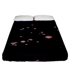 Abstract Rose Gold Glitter Background Fitted Sheet (king Size) by artworkshop