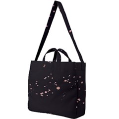 Abstract Rose Gold Glitter Background Square Shoulder Tote Bag by artworkshop