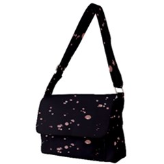 Abstract Rose Gold Glitter Background Full Print Messenger Bag (l) by artworkshop