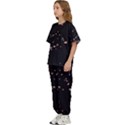 Abstract Rose Gold Glitter Background Kids  Tee and Pants Sports Set View2