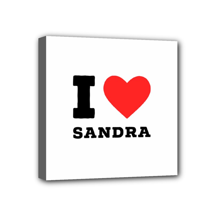 I love sandra Mini Canvas 4  x 4  (Stretched)