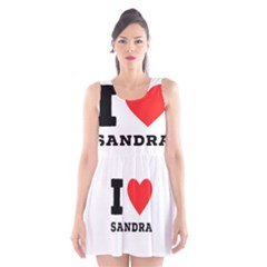 I Love Sandra Scoop Neck Skater Dress by ilovewhateva