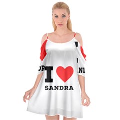 I love sandra Cutout Spaghetti Strap Chiffon Dress