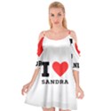 I love sandra Cutout Spaghetti Strap Chiffon Dress View1